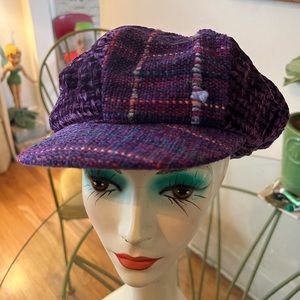 Crushed velvet newsboy hat - Local Portland Oregon designer